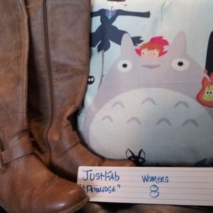 Just Fab "Primrose" Brown Leather Boots